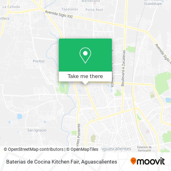 Mapa de Baterias de Cocina Kitchen Fair