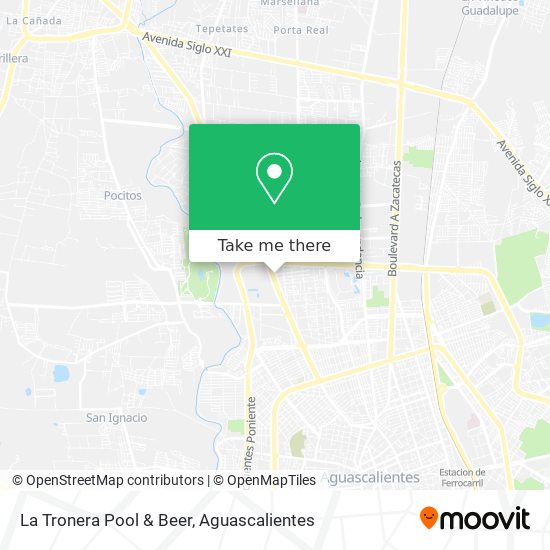 La Tronera Pool & Beer map