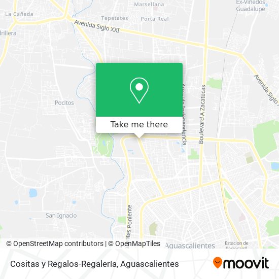 Cositas y Regalos-Regalería map