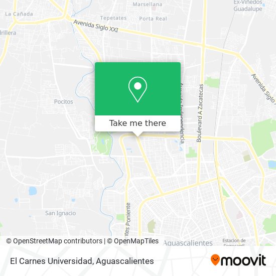 El Carnes Universidad map