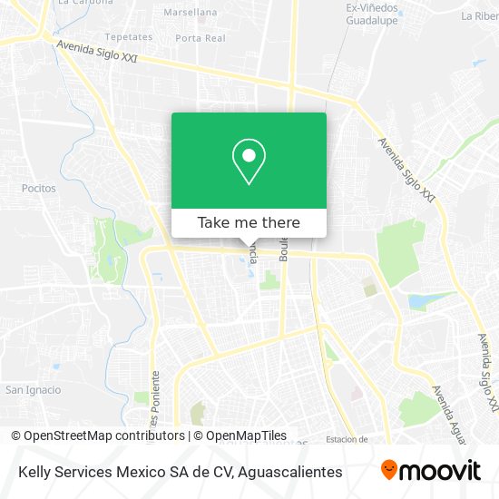 Kelly Services Mexico SA de CV map