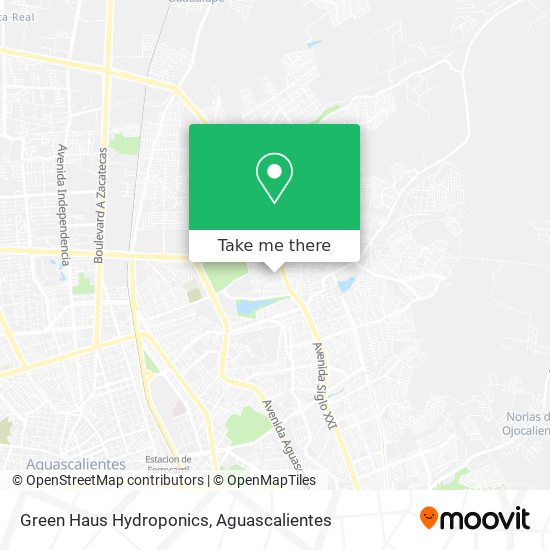 Mapa de Green Haus Hydroponics