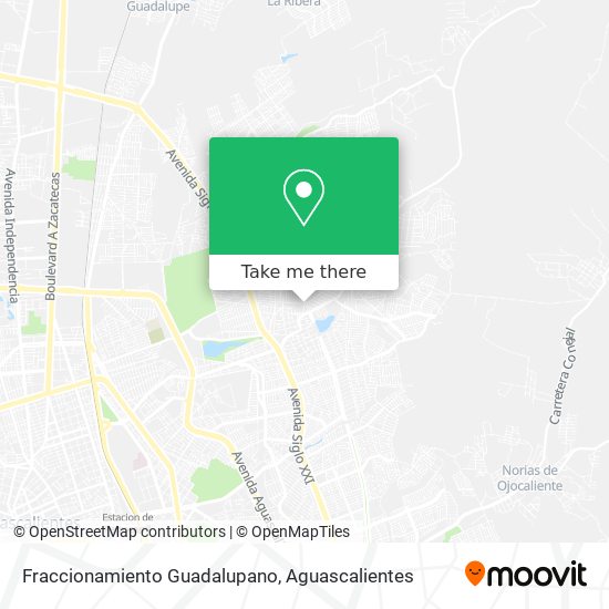 Mapa de Fraccionamiento Guadalupano