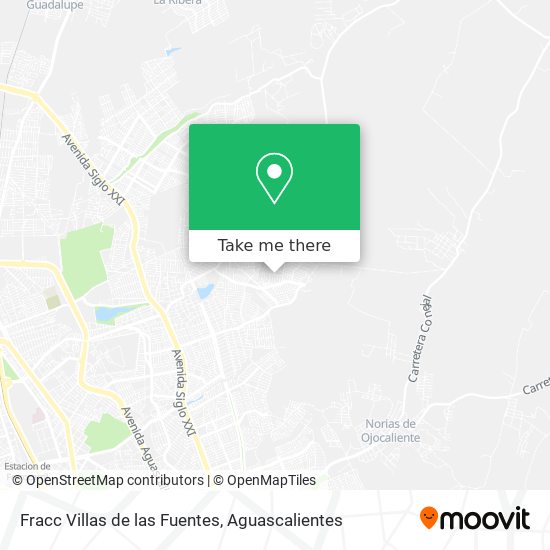 Fracc Villas de las Fuentes map