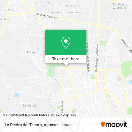 Mapa de La Piedra del Tesoro
