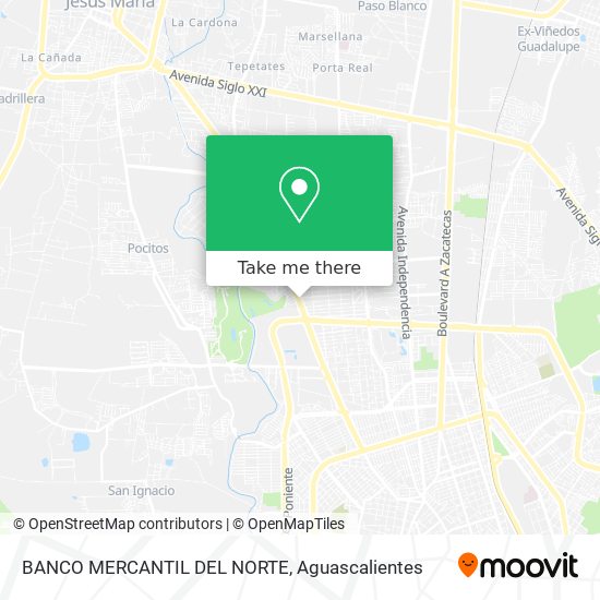 BANCO MERCANTIL DEL NORTE map
