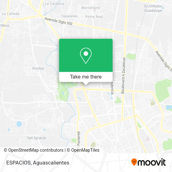 ESPACIOS map