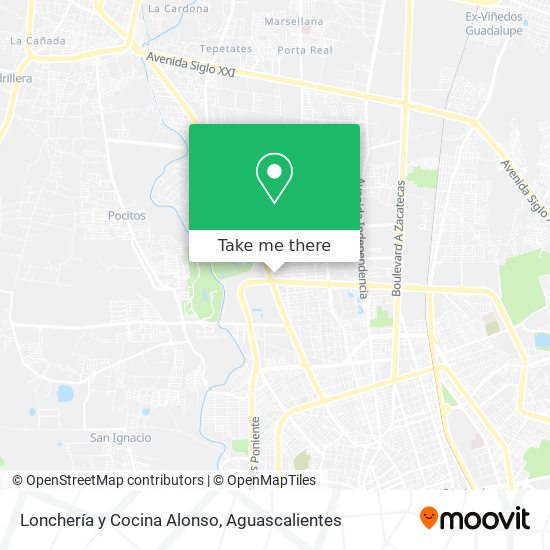 Lonchería y Cocina Alonso map