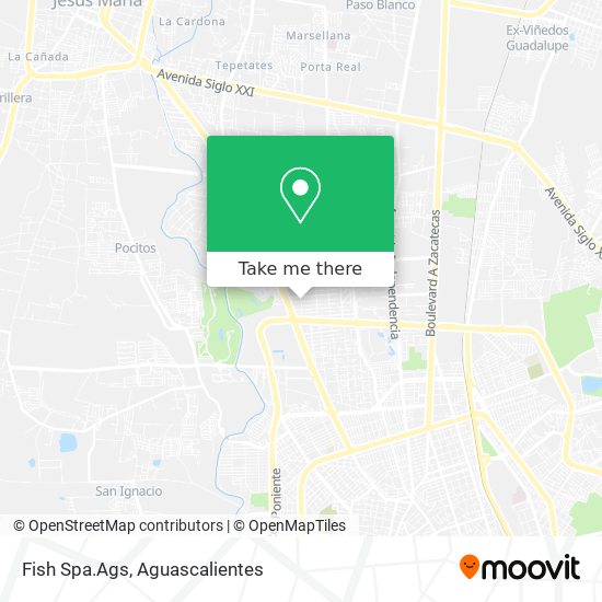 Mapa de Fish Spa.Ags