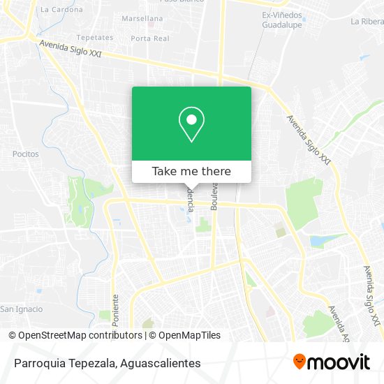 Mapa de Parroquia Tepezala