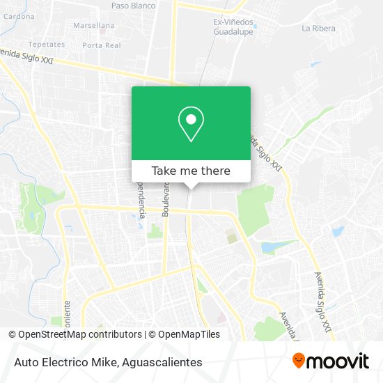 Mapa de Auto Electrico Mike