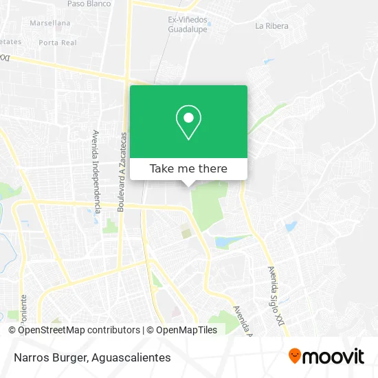 Narros Burger map