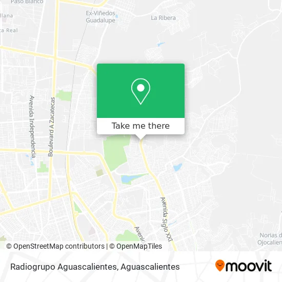 Radiogrupo Aguascalientes map