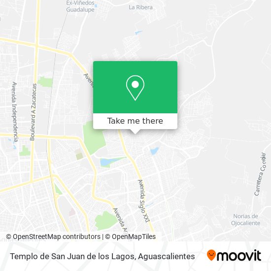 Mapa de Templo de San Juan de los Lagos