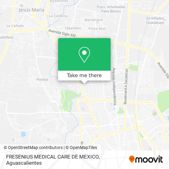 Mapa de FRESENIUS MEDICAL CARE DE MEXICO