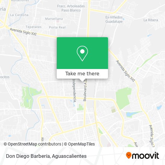 Don Diego Barbería map