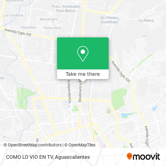 COMO LO VIO EN TV map
