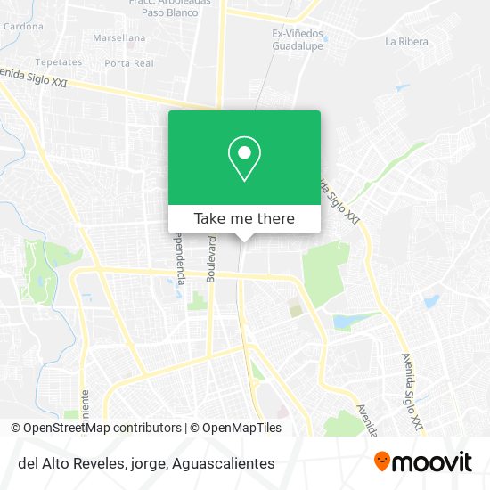 del Alto Reveles, jorge map