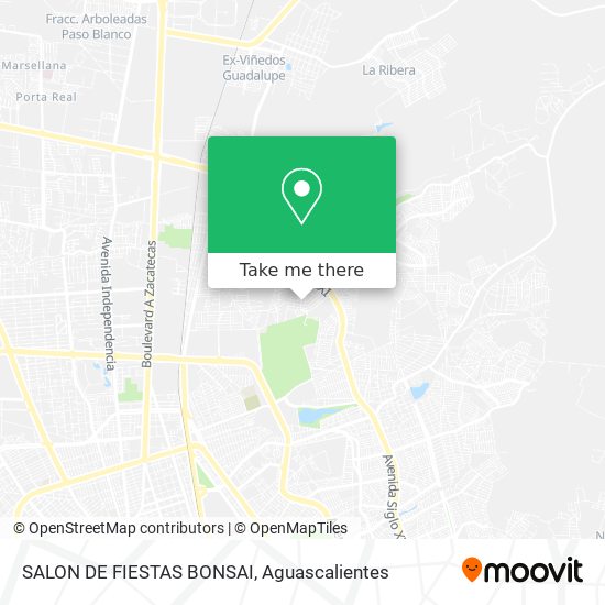 SALON DE FIESTAS BONSAI map