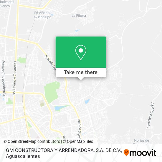 GM CONSTRUCTORA Y ARRENDADORA, S.A. DE C.V. map
