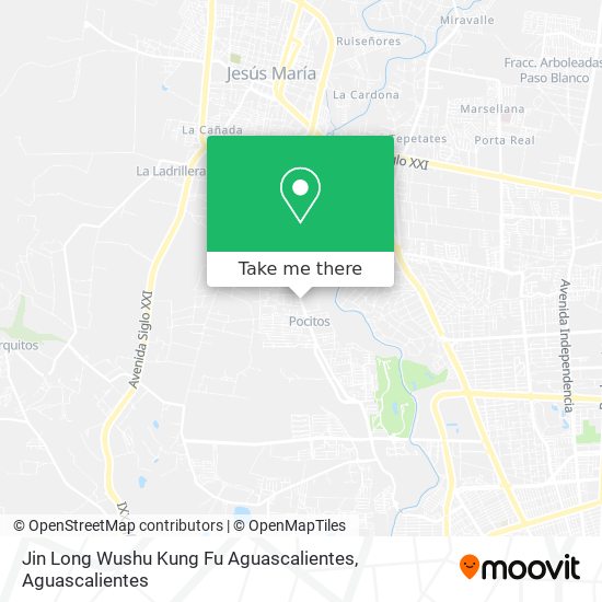 Jin Long Wushu Kung Fu Aguascalientes map