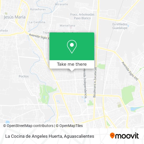 La Cocina de Angeles Huerta map