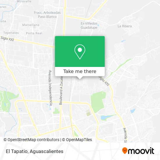 El Tapatio map