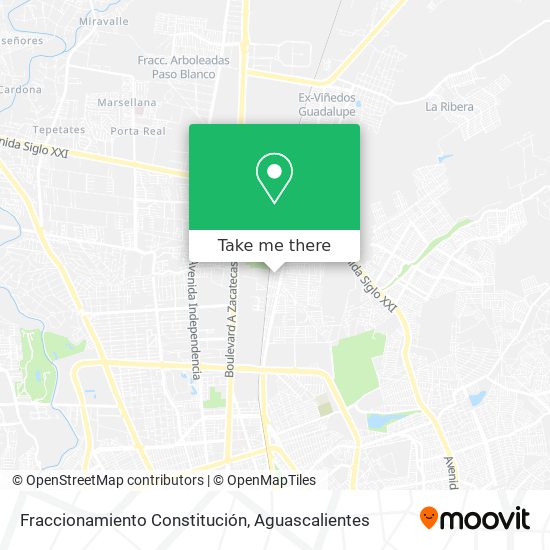 Fraccionamiento Constitución map