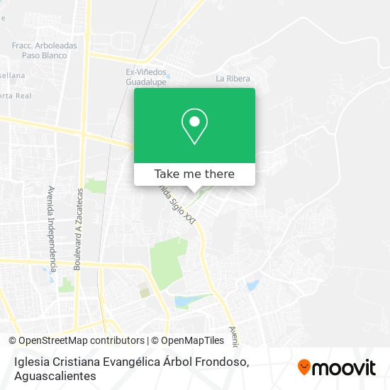 Iglesia Cristiana Evangélica Árbol Frondoso map