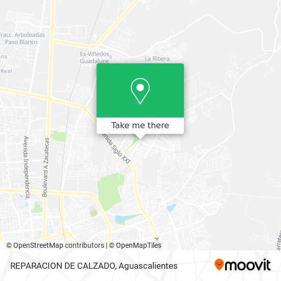 REPARACION DE CALZADO map