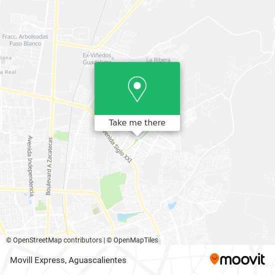 Movill Express map