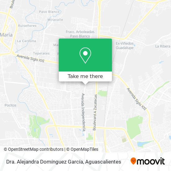 Dra. Alejandra Domínguez García map