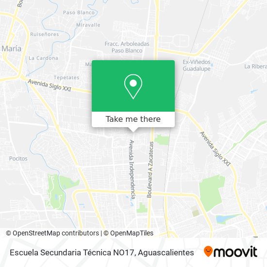 Escuela Secundaria Técnica NO17 map