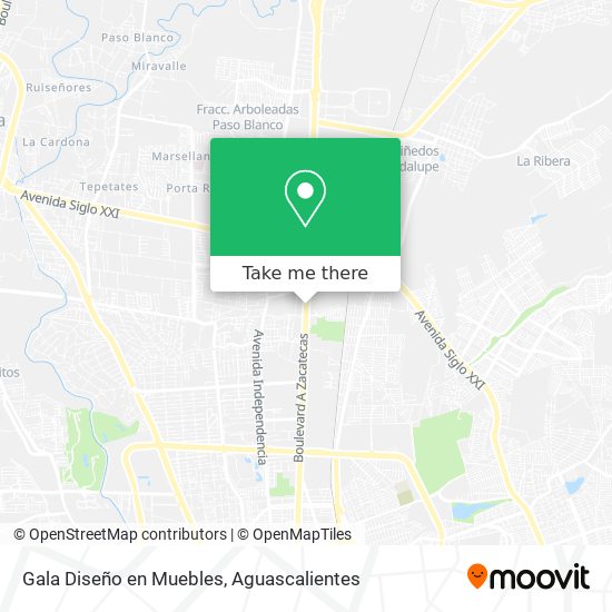 Gala Diseño en Muebles map