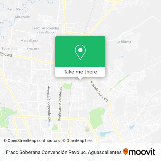 Fracc Soberana Convención Revoluc map