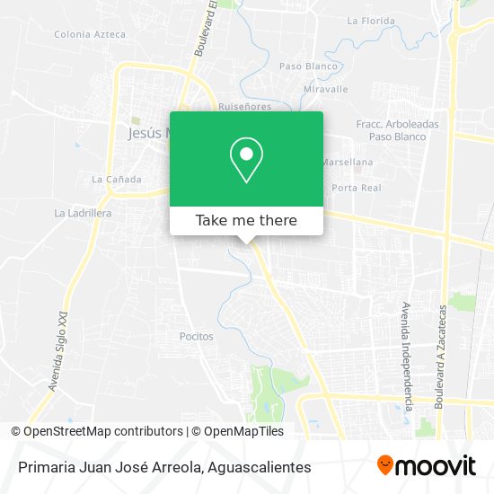 Mapa de Primaria Juan José Arreola
