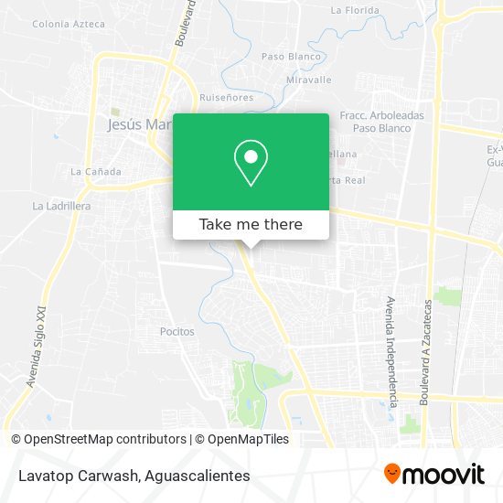 Lavatop Carwash map