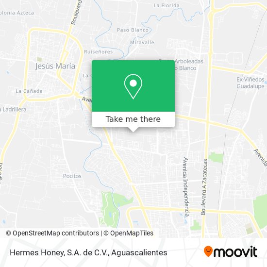 Mapa de Hermes Honey, S.A. de C.V.