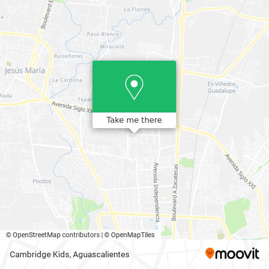 Mapa de Cambridge Kids