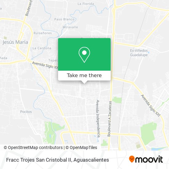 Fracc Trojes San Cristobal II map