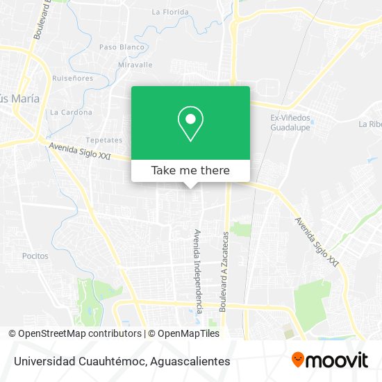 Mapa de Universidad Cuauhtémoc