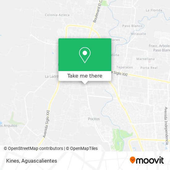 Mapa de Kines