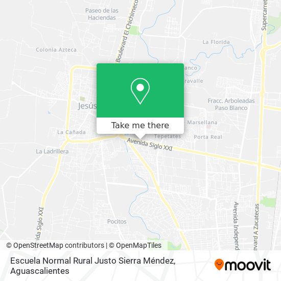 Escuela Normal Rural Justo Sierra Méndez map