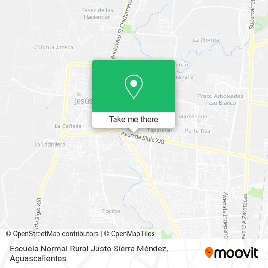 Escuela Normal Rural Justo Sierra Méndez map