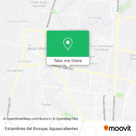 Estambres del Bosque map