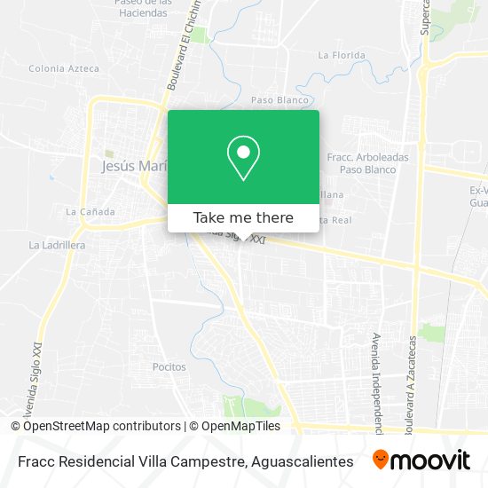 Fracc Residencial Villa Campestre map