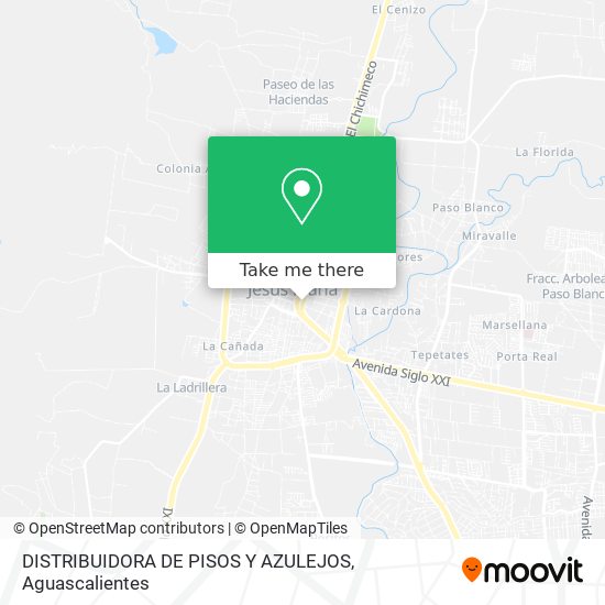 Mapa de DISTRIBUIDORA DE PISOS Y AZULEJOS