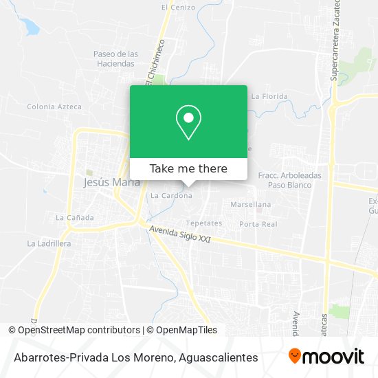 Mapa de Abarrotes-Privada Los Moreno