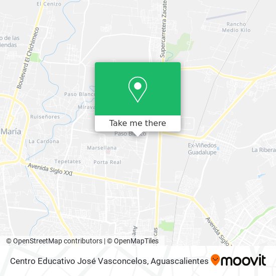 Centro Educativo José Vasconcelos map