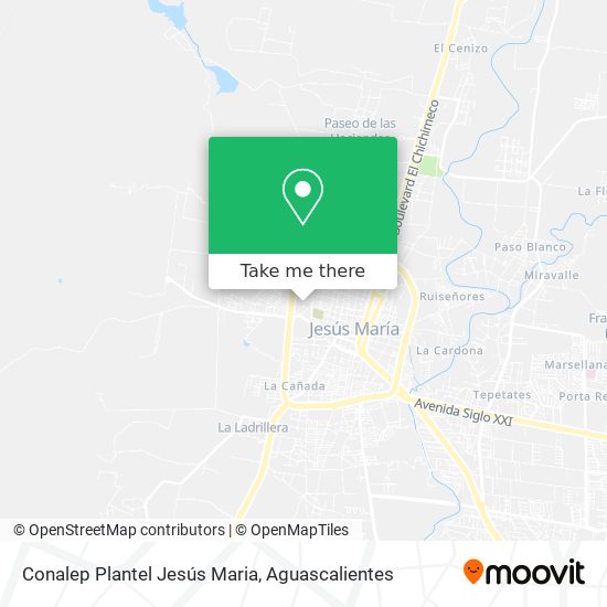 Conalep Plantel Jesús Maria map